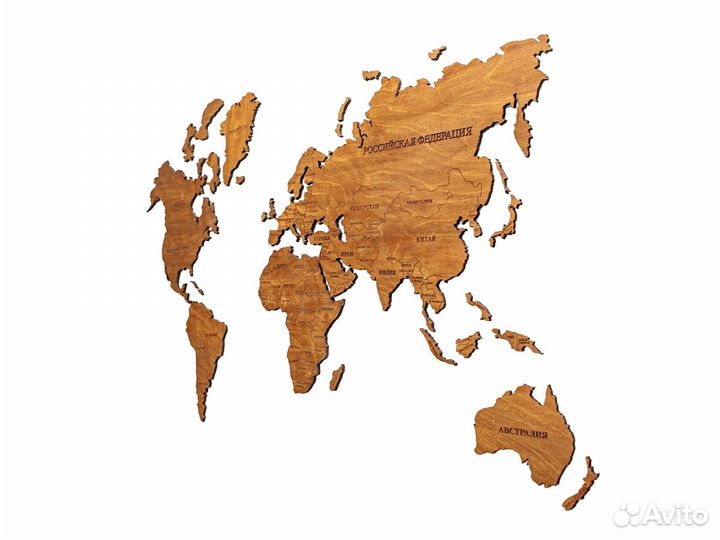 Деревянная карта мира Рязань