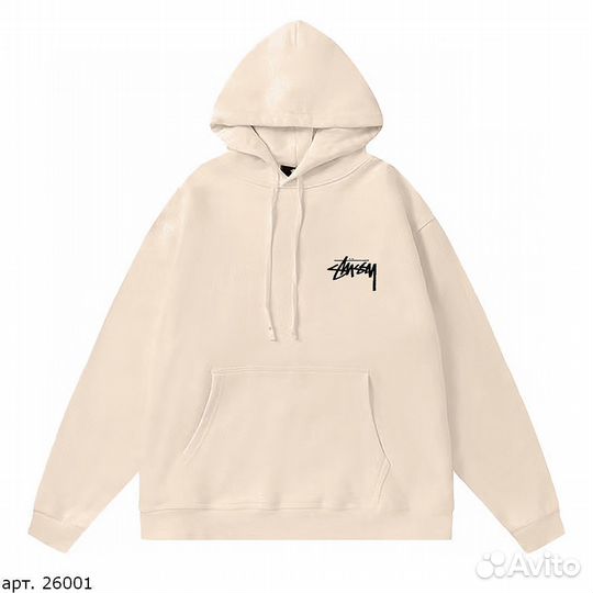 Худи Stussy blue dice бежевое