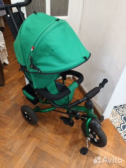 Детский трехколесный велосипед коляска