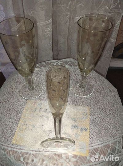 Фужеры хрустальные СССР