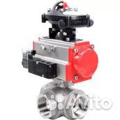 Кран шаровой DN.ru BV3232P(4pc) -SP-3WL-T-ISO-H Ду65 Ру40, стандартнопроходной, четырехсоставной, ко