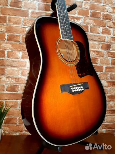 Акустическая 12-струнная гитара, caraya F64012-BS