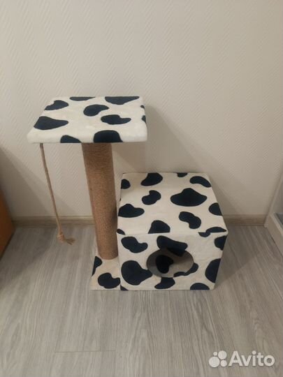 Когтеточка домик для кошки новый