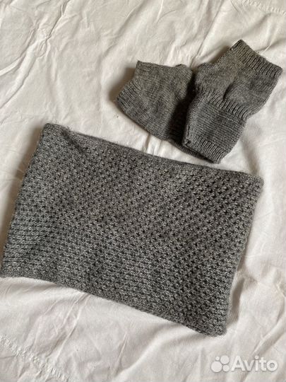 Комплект снуд и митенки