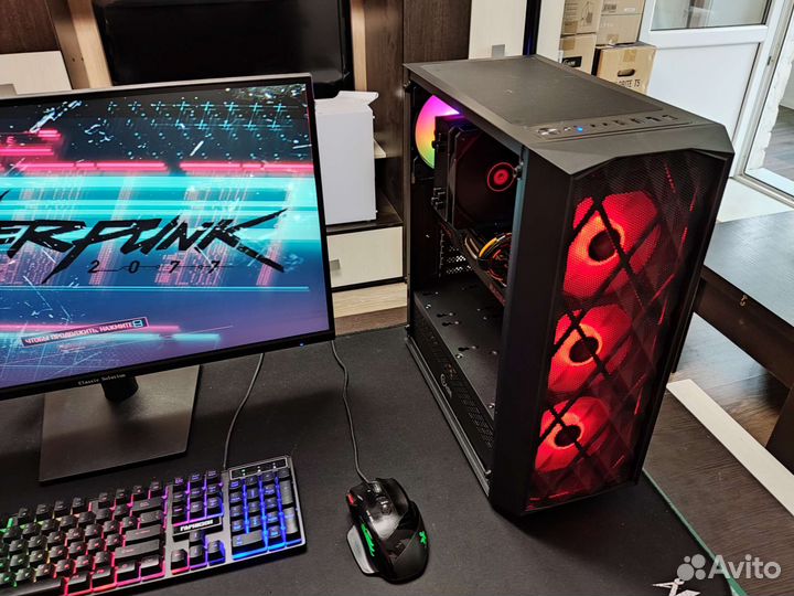 Игровой топ комп Intel 11400F+ RX6700XT+2x8Gb RAM