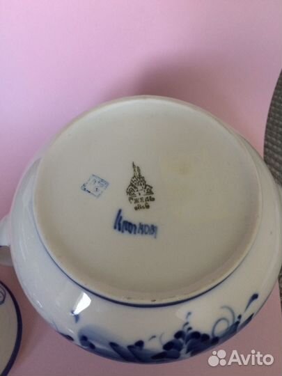 Гжель сахарница в идеале