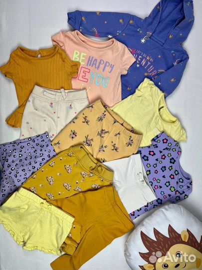 Вещи пакетом на девочку 74 см