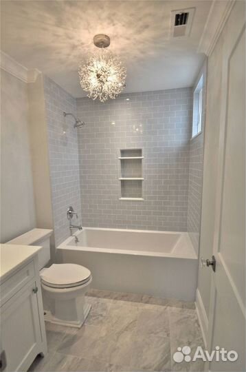 Установка ванны и душевой кабины