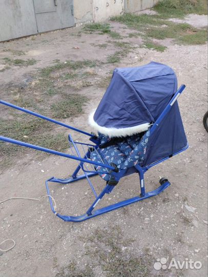 Детские санки коляска бу