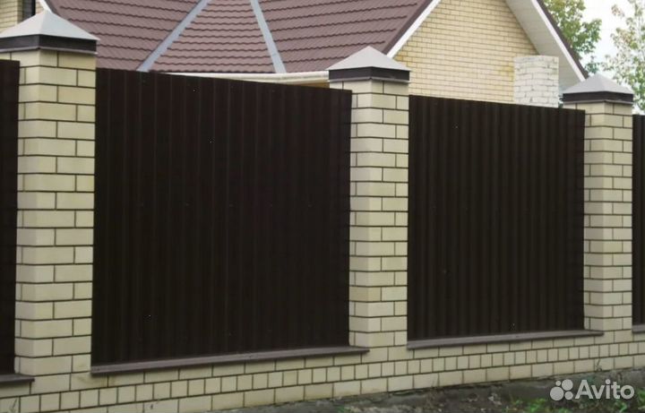 Забор из профнастила замер бесплатно быстро