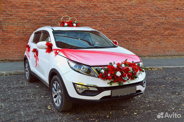 Свадебные украшения на машину