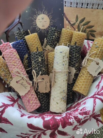 Свечи воск пчелиный ручная работа