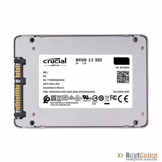 Жесткий диск SSD 1000GB crucial MX500 CT1000MX500SSD1