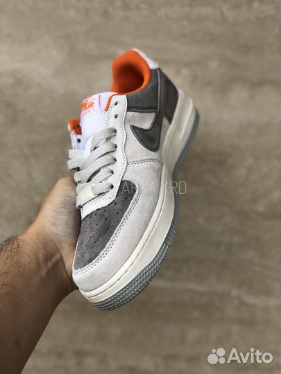 Кроссовки Nike Air Force 1 Grey Orange