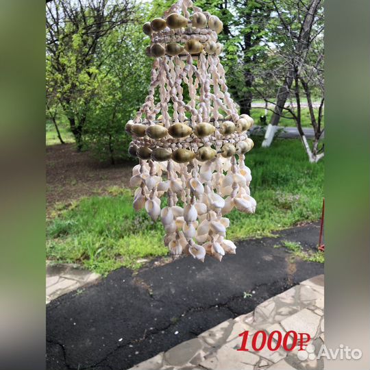 Абажур из ракушек
