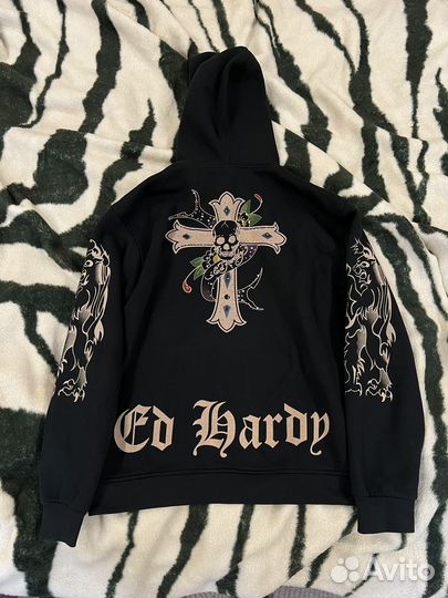 Xl Оригинал Ed Hardy Зип Худи