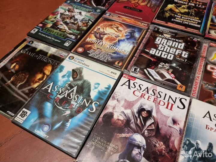 Много игр для пк на DVD не лицензия