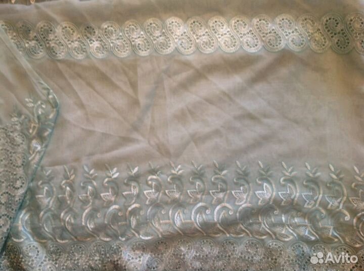 Гардины, тюль на выс. потолок шир 6.20