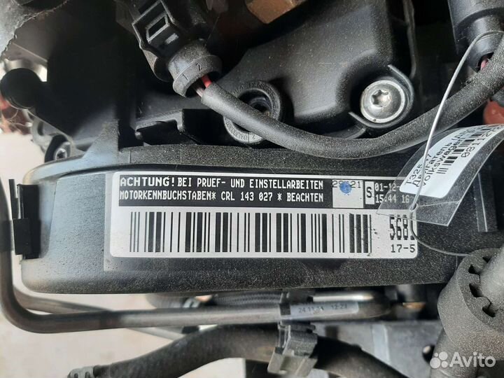 Двигатель (двс) 2.0 TDI дизель CRL,crlb VW,skoda