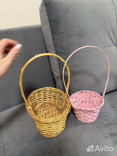 Корзина плетеная 2 шт