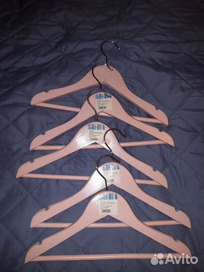 Вешалки плечики деревянные детские 30см 5 шт