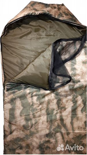 Спальный мешок Мох одеяло, с сеткой 205х90 новый