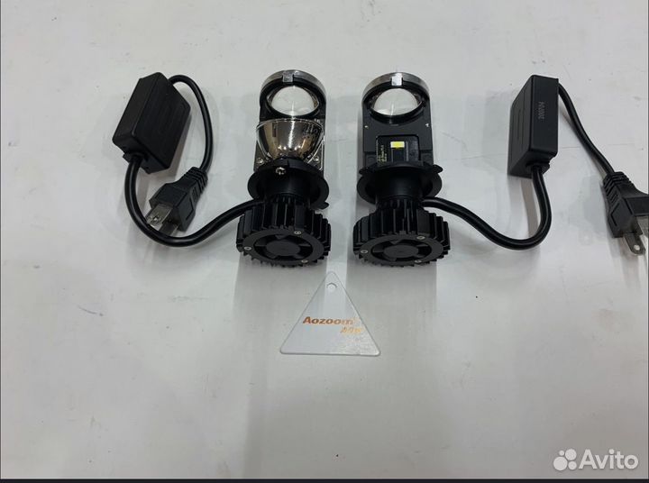 Aozoom Лампы Светодиодные линзы H4 mini Bi - LED