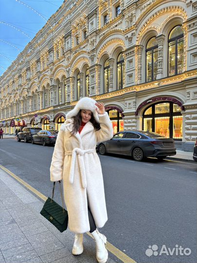 Шуба искуственная длинная