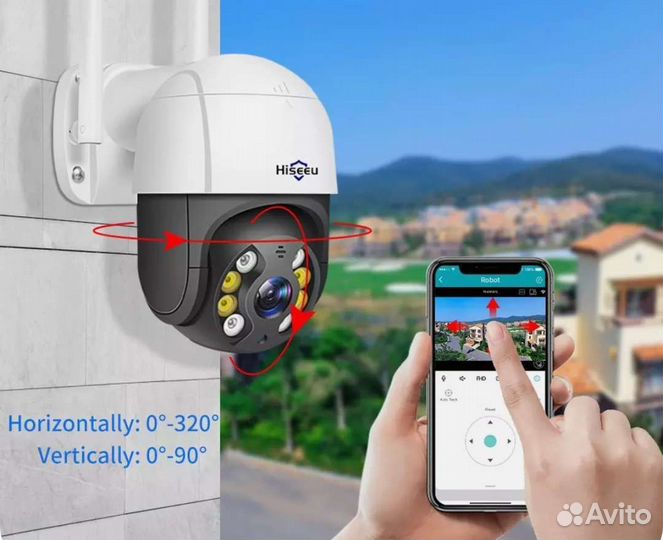 Камера видео наблюдения уличная с WiFi Новая