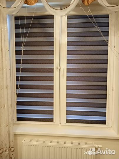 Рулонные шторы день-ночь