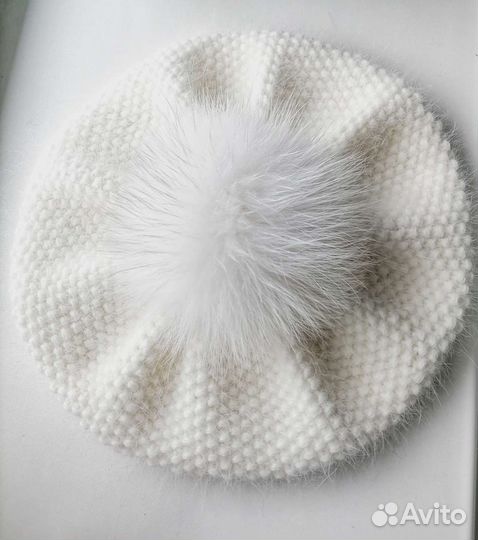 Берет из пуха норки