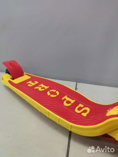 Самокат детский трёхколёсный оранжевый 3750230