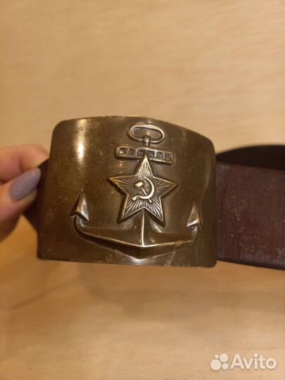 Ремень солдатский морской