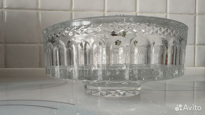 Ваза для фруктов хрусталь