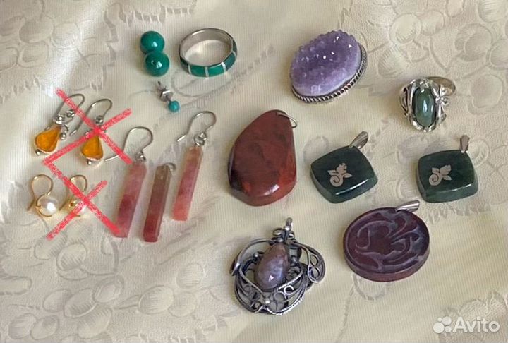 Бижутерия из натуральных камней -винтаж