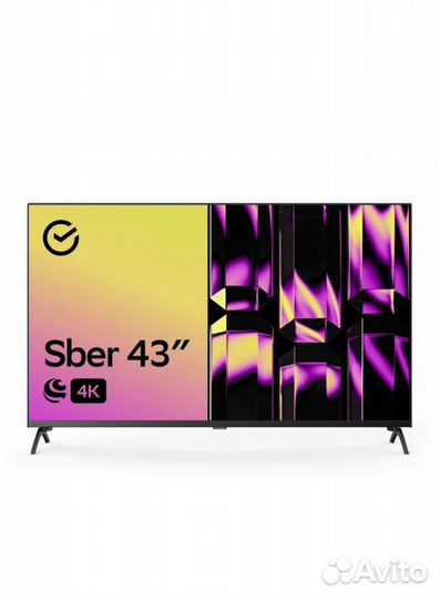 Телевизор Sber SDX-43U4123B, 43