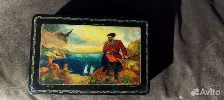 Шкатулка лаковая СССР мстера