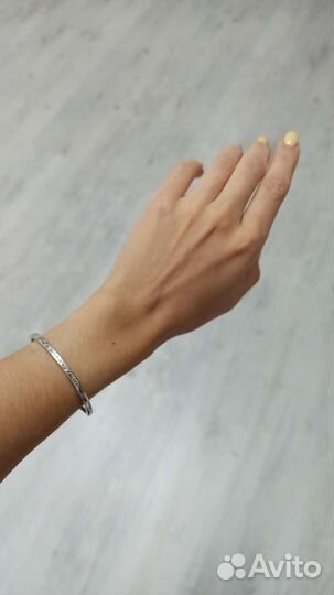 Серебряный браслет универсальный размер