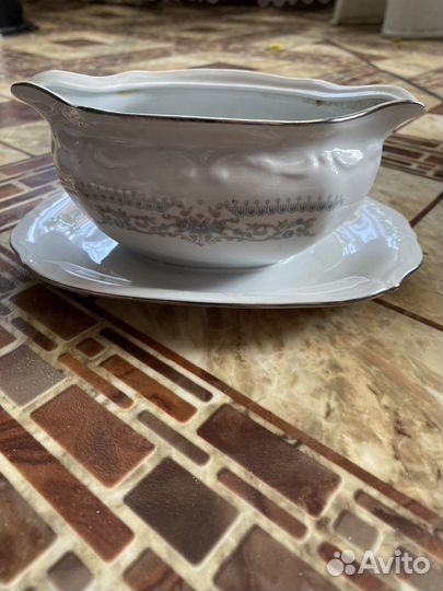 Тарелка с серебром СССР