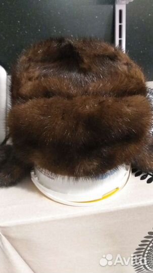 Норковая шапка мужская ушанка