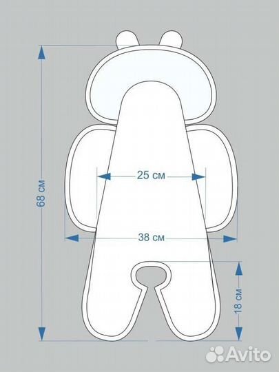 Вкладыш-матрасик в кроватку
