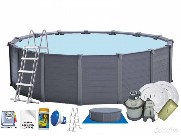 28382 intex Морозостойкий Бассейн 478х124 см NEW