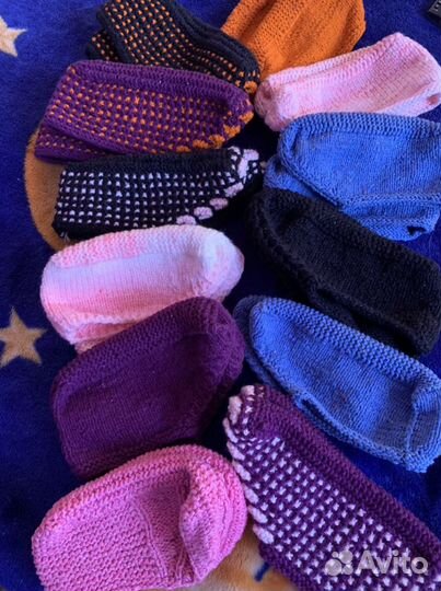 Носки- следки тапочки вязаные