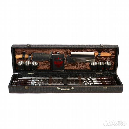 Набор шампуров подарочный