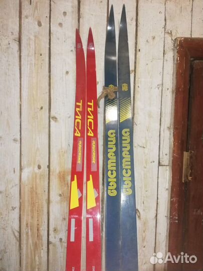 Лыжи деревянные (для высоких) Быстрица СССР без кр