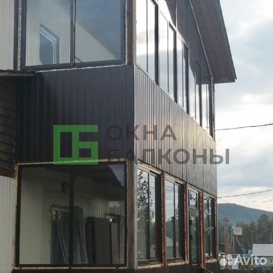 Остекление балконов. Окна пвх