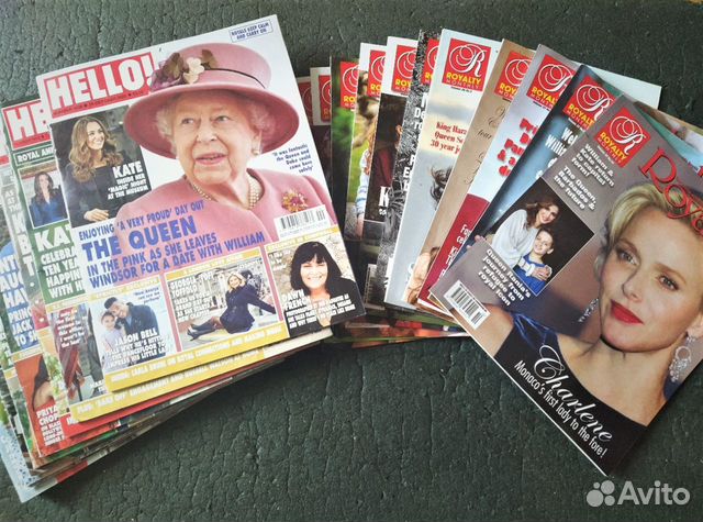 Журналы Hello и Royalty на английском: Кейт, Меган
