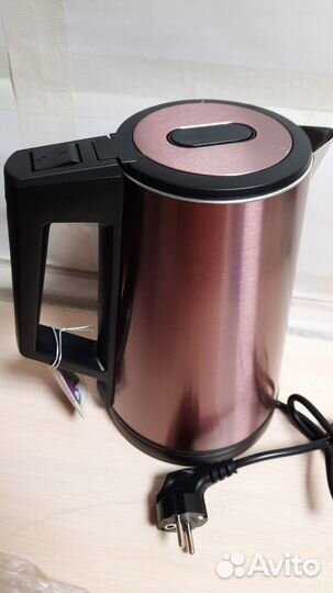 Чайники новые стекло и нерж. сталь