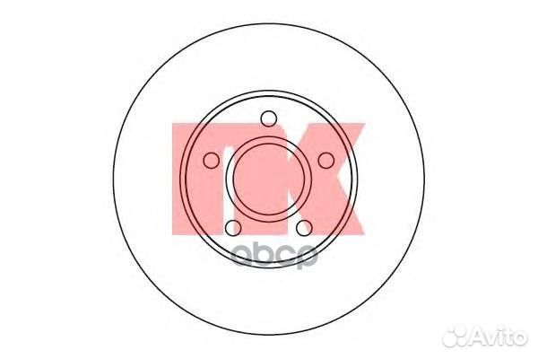 204848NK диск тормозной передний 15' wheel Vol