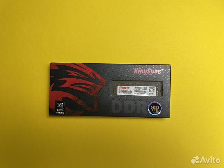 Оперативная память KingSpec DDR3 1600 MHz 8GB dimm
